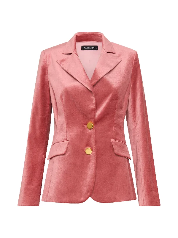 Martini Blazer - Dusty Pink (Size 14 Only)