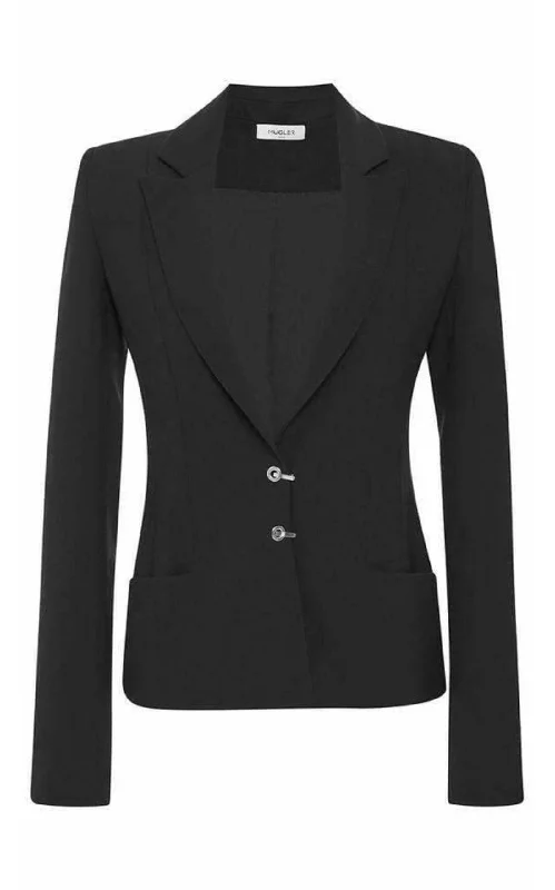 Double Wool Signature Closure Blazer