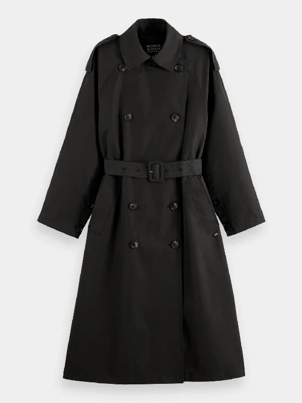 Oversized classic trench coat