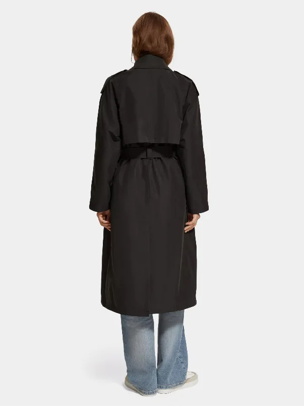 Oversized classic trench coat