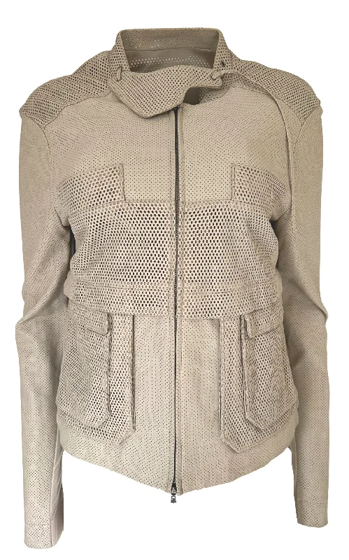 Perforated Leather Jacket