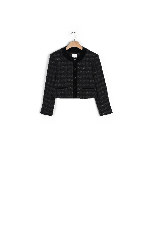 Veste courte en tweed