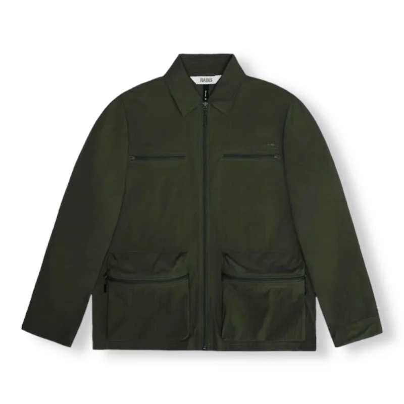 Rains Tomar Overshirt Green