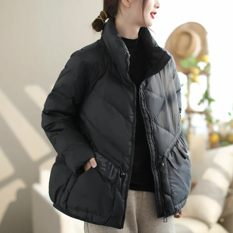 Women Winter Minimalist Casual Loose Down Coat