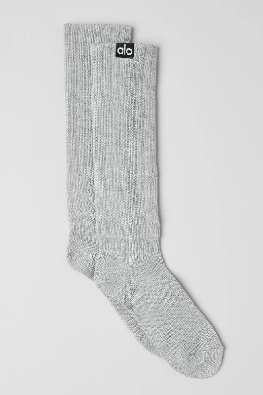 Unisex Scrunch Sock - Athletic Heather Grey