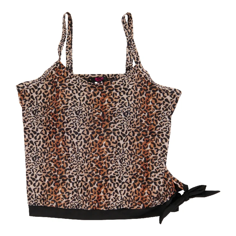 ACX Active Women's Plus Animal Print Tankini Top