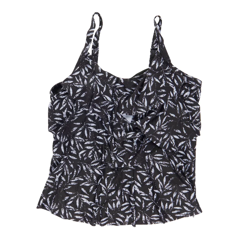 ACX Active Women's Plus Leaf Tankini Top