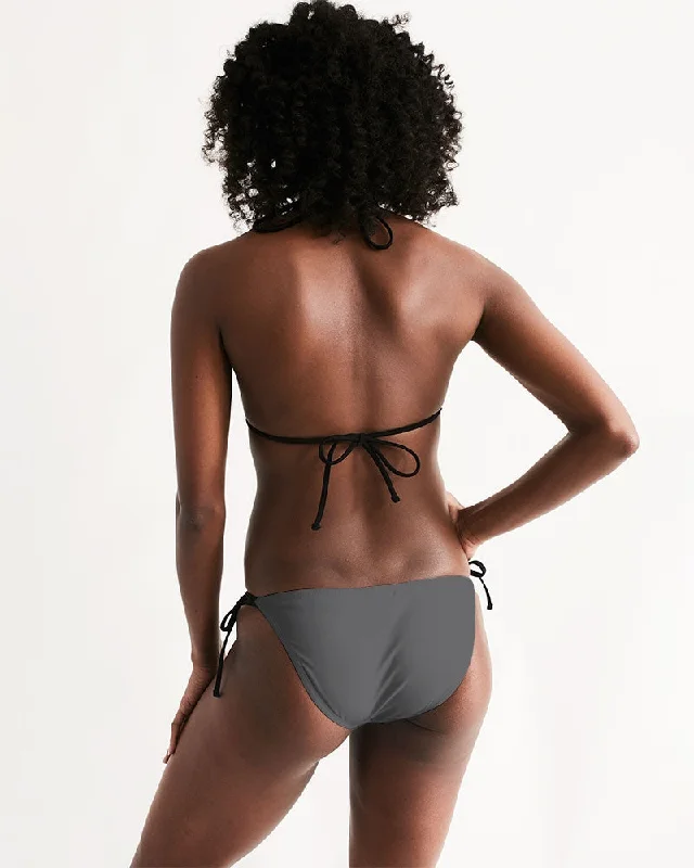 AKH Grey Women's Triangle String Bikini