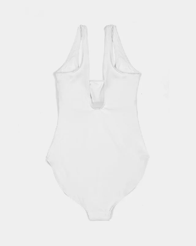 AKH White Women's One-Piece Swimsuit