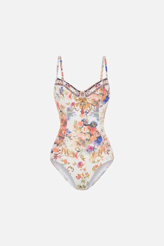 CAMILLA ROUCHED SIDE ONE PIECE - FRIENDS WITH FRESCOS