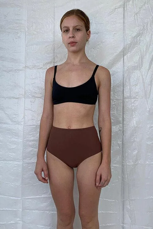 Basic bikini high bottom - Cocoa