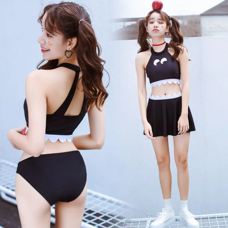 Cute girl Japanese three-piece swimsuit YV40008