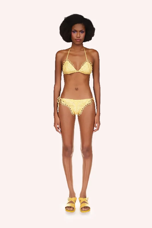 Eyelet Bikini Set