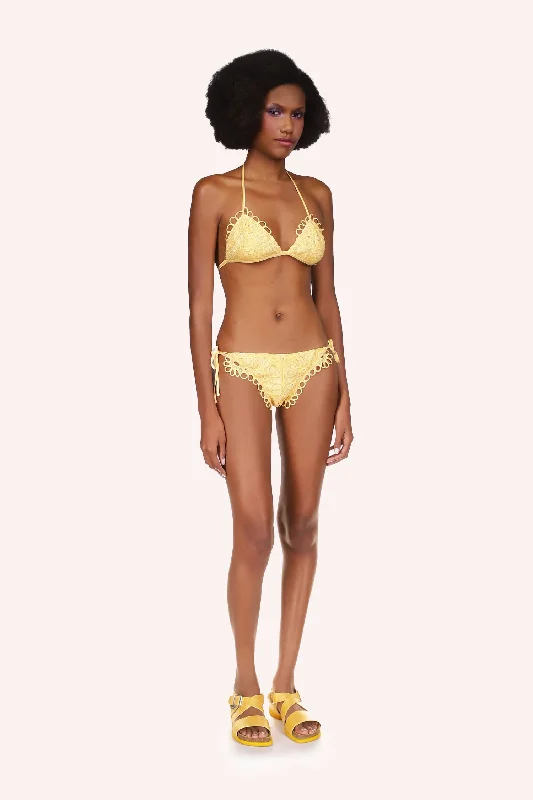 Eyelet Bikini Set