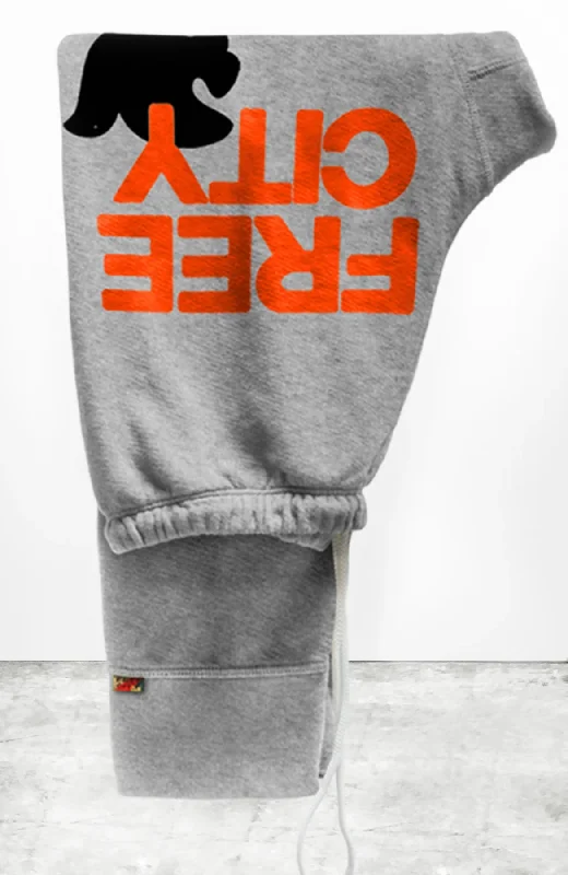 FreeCity Large Heather 3/4 Sweatpant - Heather Electric