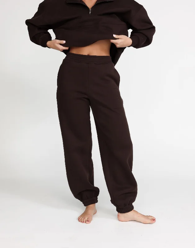 Jamie Tracksuit Pants (Chocolate)