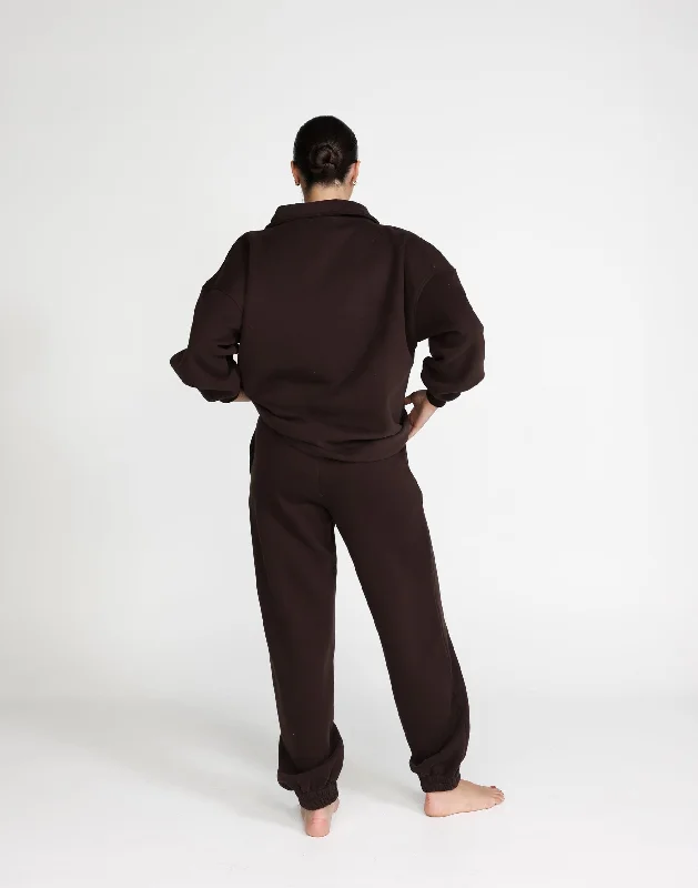 Jamie Tracksuit Pants (Chocolate)