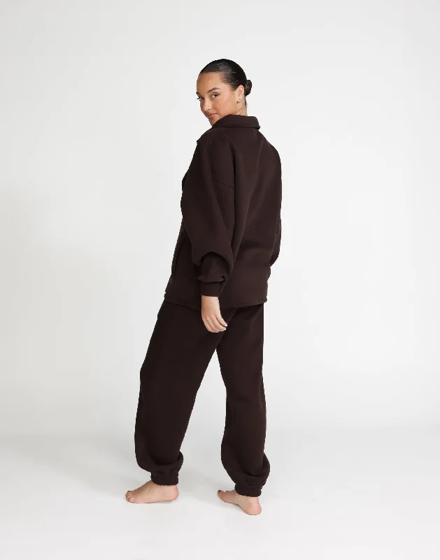 Jamie Tracksuit Pants (Chocolate)