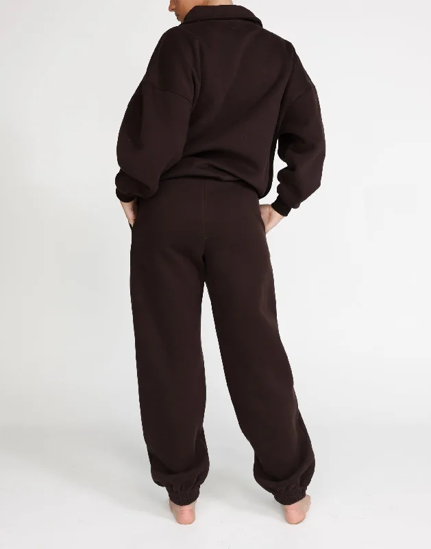 Jamie Tracksuit Pants (Chocolate)