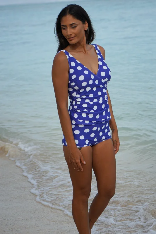 Lucy Tankini - Navy Spot