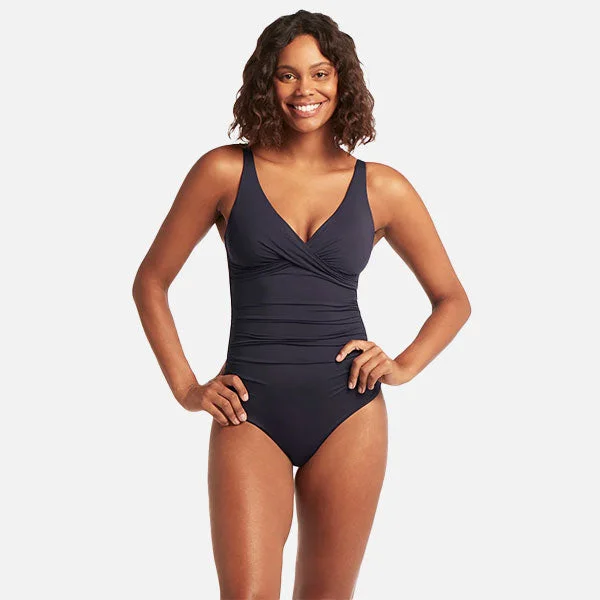 Sea Level Cross Front Multifit One Piece - Night Sky