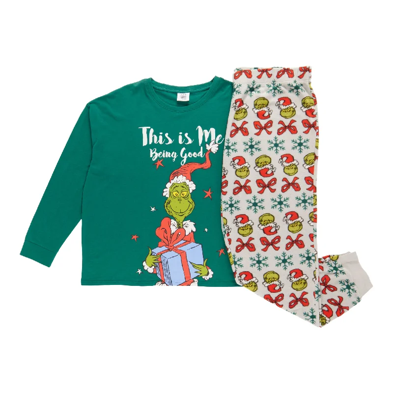 The Grinch Women's Plus Family PJ Set, 2-Piece