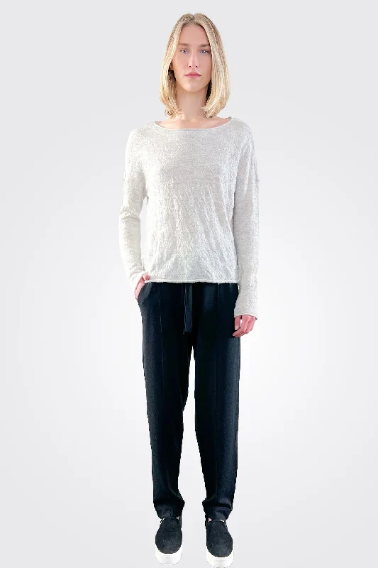 Wool Trousers - Black