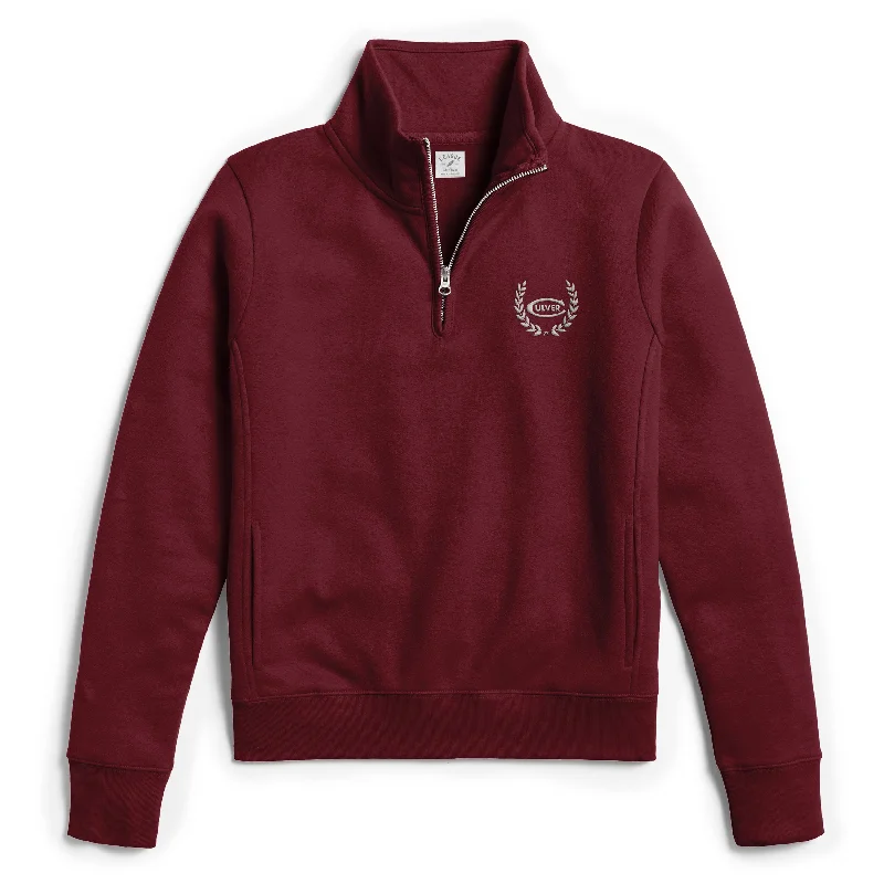 Womens Academy 1/4 Zip Maroon Culver-C Laurels - Maroon