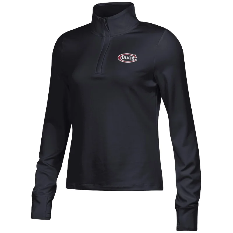 Womens Under Armour Womens Motion 1/4 Zip - Black