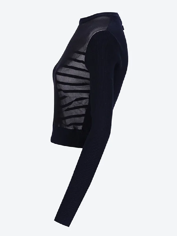 Crewneck ribbed mariniere