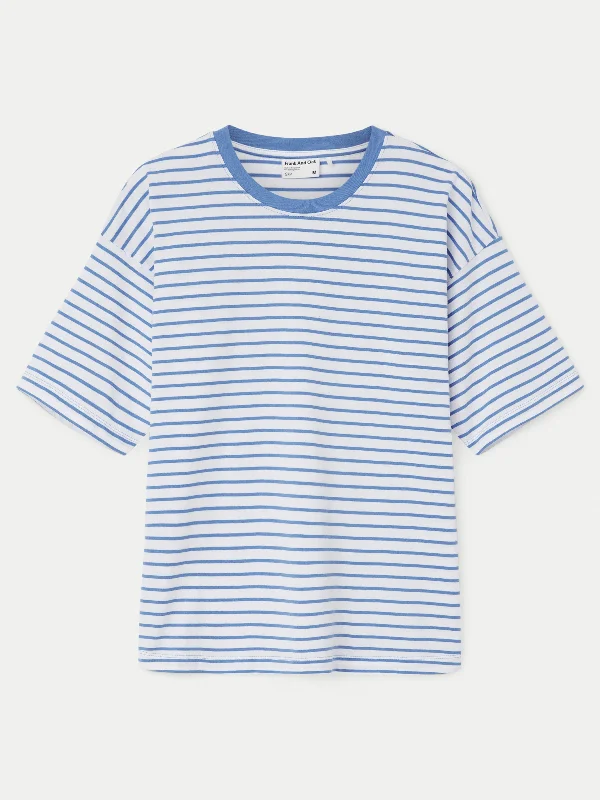 The Striped Boxy T-Shirt in Horizon