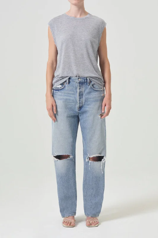 Agolde 90'S Mid Rise Straight Jeans in Threadbare