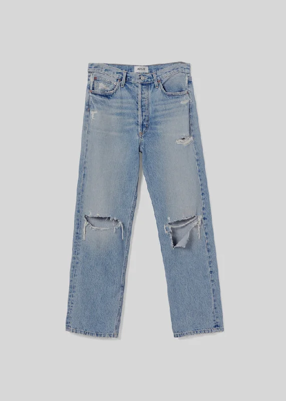 Agolde 90'S Mid Rise Straight Jeans in Threadbare