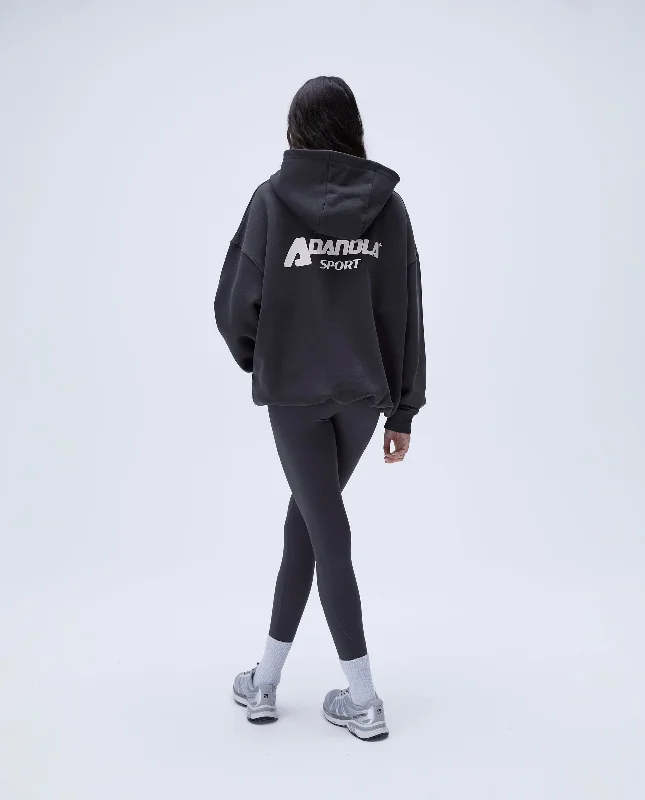 ""A"" Oversized Hoodie - Graphite Grey