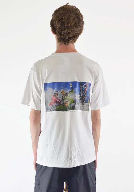 AFTER HOMEWORK SHUTTER SKI CLUB T-SHIRT WHITE