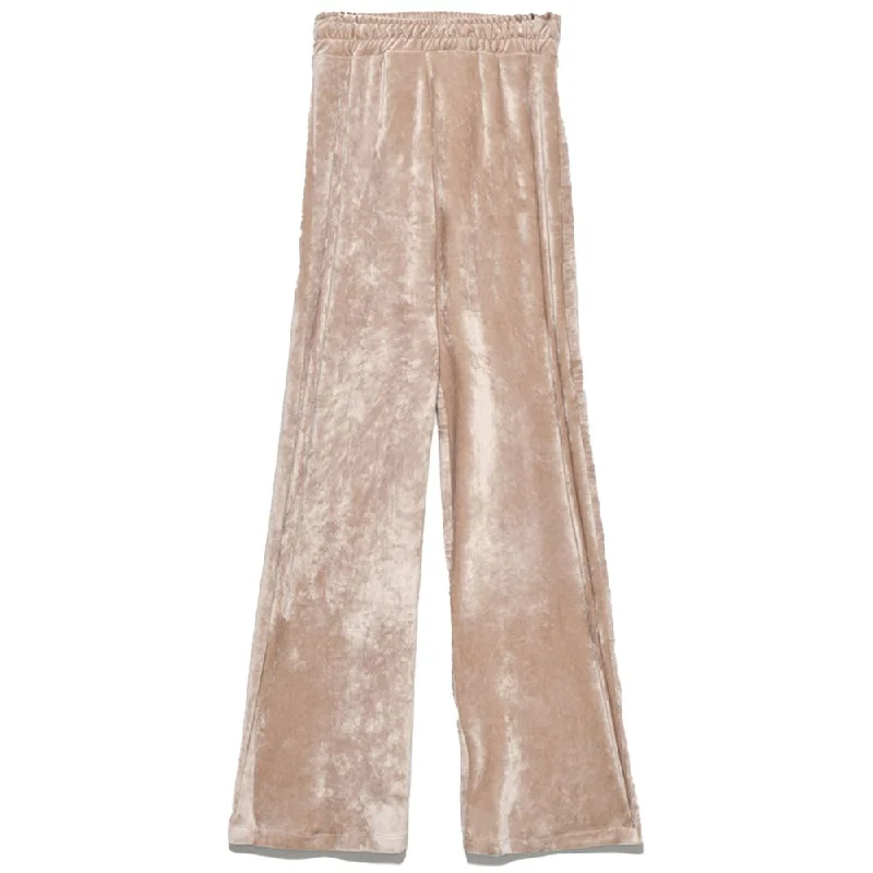 Beige Polyester Jeans & Pant