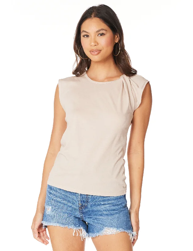 Twist Detail Tee, Sandy