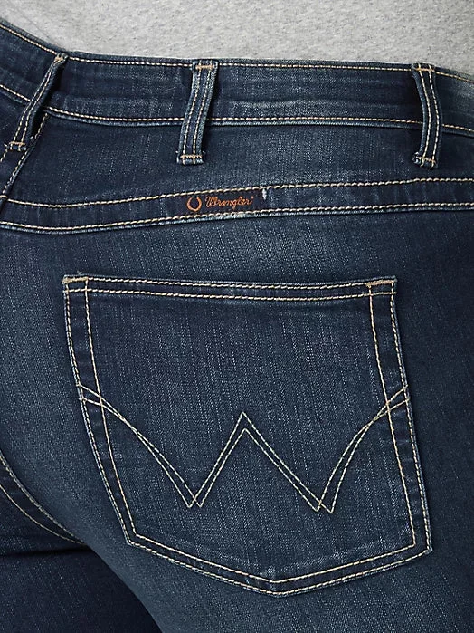 Wrangler Women's Q-Baby Ultimate Riding Jean in Dark Blue (Available In Regular & Plus Sizes!)