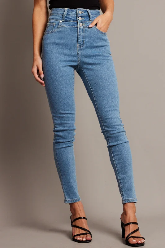 Denim Skinny Jean High Waist