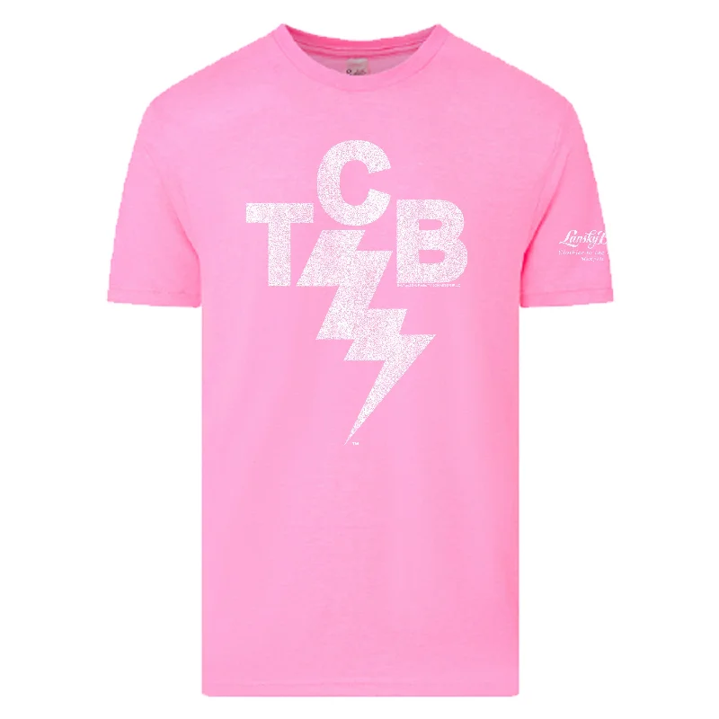 Elvis ""TCB"" Tee - Bright Pink