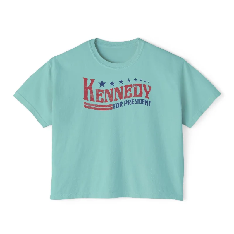 Kennedy for President Vintage Women's Boxy Tee