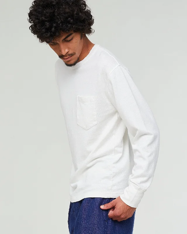 L/S Pocket T Military Jersey Natural