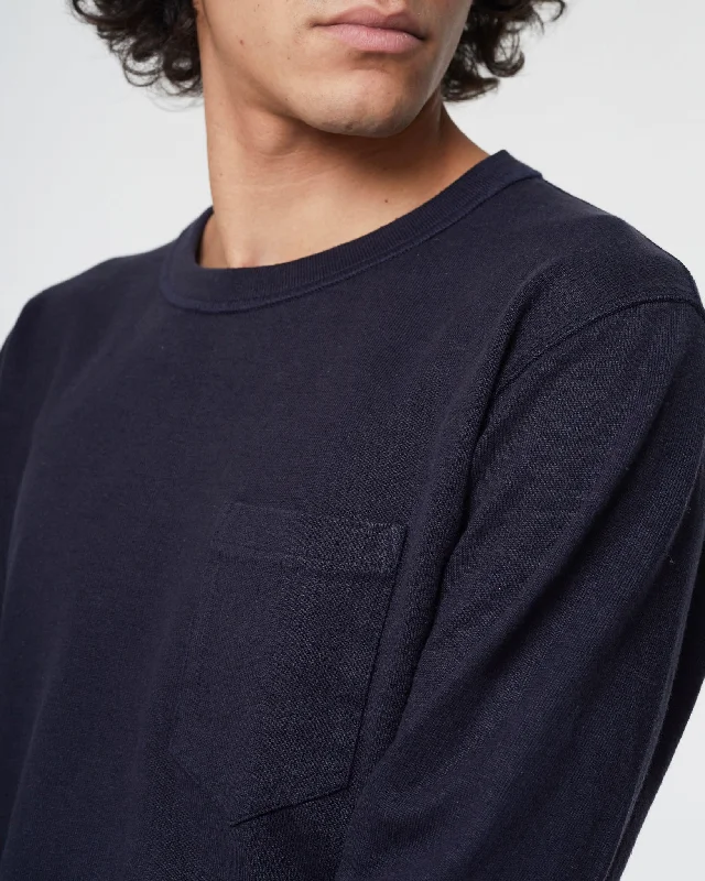 L/S Pocket T Military Jersey Navy