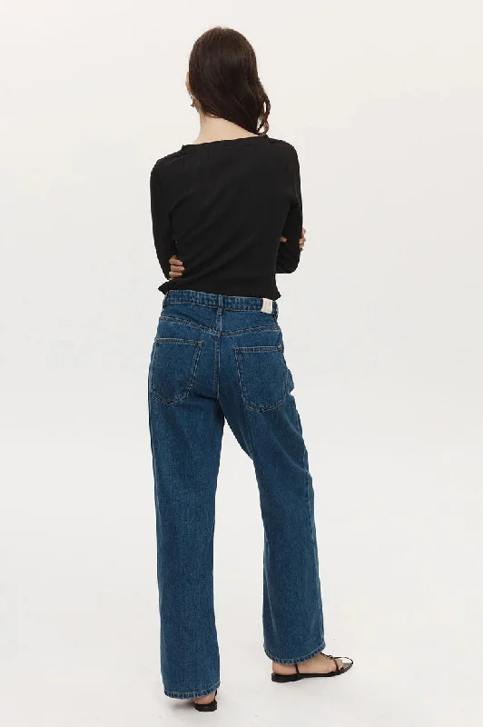 Marle Wide Leg Jean - Heritage Blue