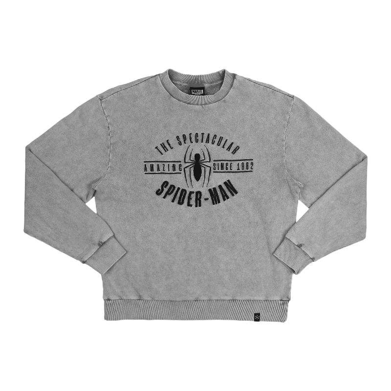 The Spectacular Spider-Man Gray Crew Sweatshirt