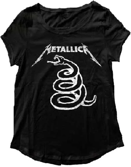 Metallica Snakes Curved Hem Lightweight T-Shirt