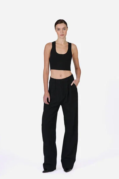 Nonchalant Eve Crop Black