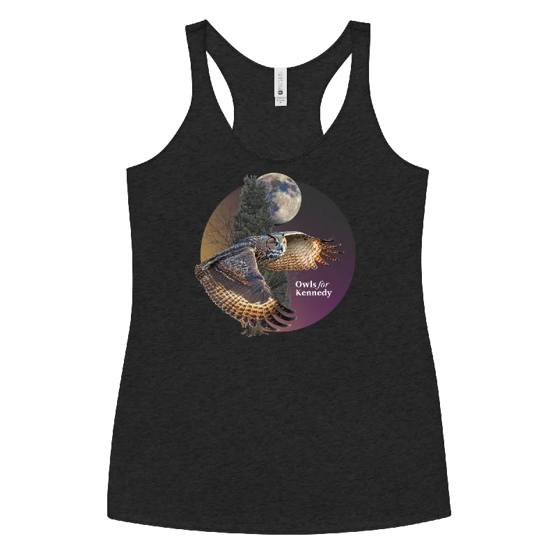 Owls for Kennedy Women's Racerback Tank