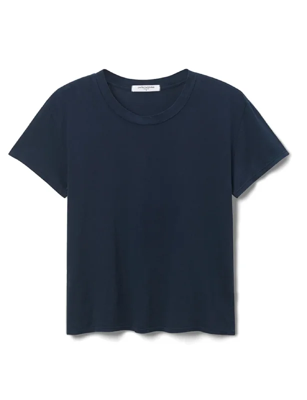 Harley Boxy Crew Tee, Navy