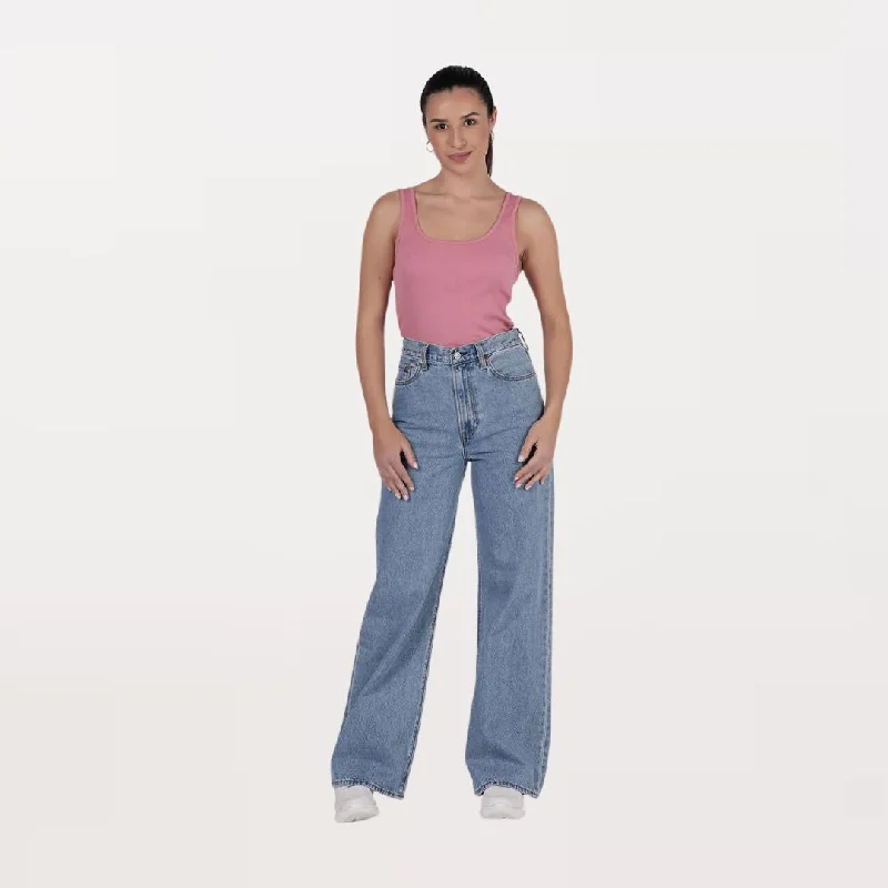 Ribcage Wide Leg Jeans (Splash Zone)